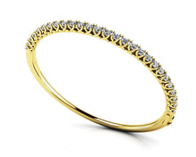 Load image into Gallery viewer, Soft Twist Four Prong Diamond Bangle with 1.74 ct.(finished) 2.5mm - Luxury Time NYC