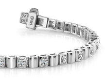 Load image into Gallery viewer, Solid Box Link Diamond Bracelet with 0.80 ct.(finished) 2mm - Luxury Time NYC