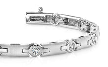 Load image into Gallery viewer, Solid H Link Diamond Bracelet with 0.48 ct.(finished) 2.3mm - Luxury Time NYC