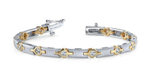 Load image into Gallery viewer, Solid H Link Diamond Bracelet with 0.48 ct.(finished) 2.3mm - Luxury Time NYC