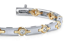 Load image into Gallery viewer, Solid H Link Diamond Bracelet with 1.08 ct.(finished) 2.9mm - Luxury Time NYC