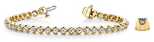 Load image into Gallery viewer, Solid Nugget Lab - Grown Diamond Tennis Bracelet with 8.25 ct.(finished) 4mm - Luxury Time NYC