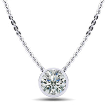 Load image into Gallery viewer, Solitaire Brilliant Round Diamond Pendant with 0.50 ct.(finished) 5mm - Luxury Time NYC