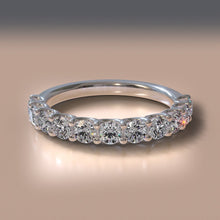 Load image into Gallery viewer, Sparkle Brilliant Round Diamond Anniversary Diamond Ring with 1.16 ct.(finished) 3mm - Luxury Time NYC