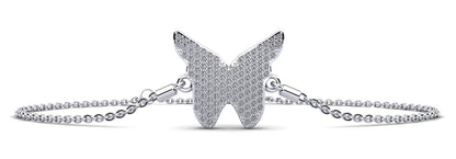 Sparkling Butterfly Diamond Adjustable Lab - Grown Diamond Bracelet with 0.54 ct.(finished) 1mm - Luxury Time NYC