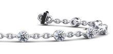 Load image into Gallery viewer, Sparkling Diamond And Chain Link Diamond Bracelet with 2.08 ct.(finished) 3.5mm - Luxury Time NYC