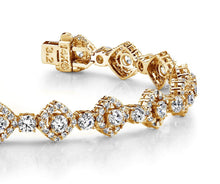 Load image into Gallery viewer, Square Link Diamond Bracelet with 5.29 ct.(finished) 1.2mm, 2.7mm - Luxury Time NYC