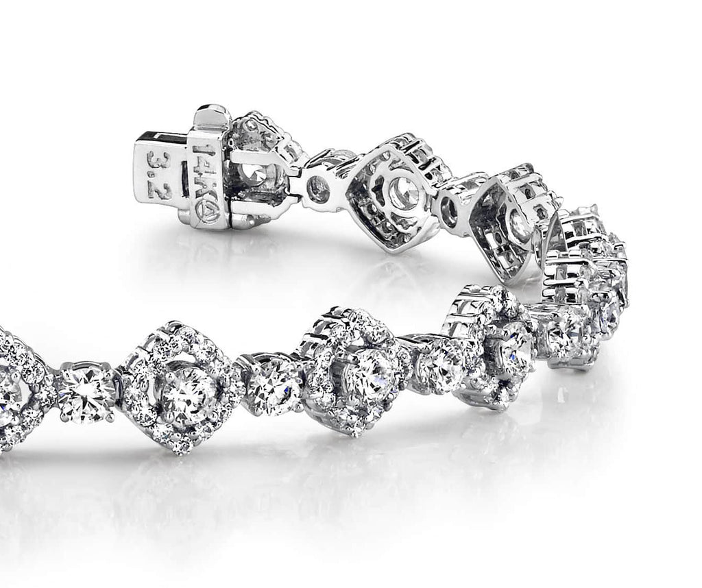 Square Link Lab - Grown Diamond Bracelet with 7.50 ct.(finished) 1.5mm, 3.5mm - Luxury Time NYC