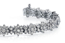 Load image into Gallery viewer, Starburst Red Carpet Bracelet Lab - Grown Diamond with 6.00 ct.(finished) 1.7mm, 2mm, 2.6mm - Luxury Time NYC