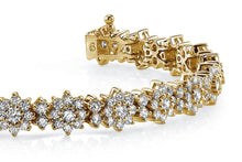 Load image into Gallery viewer, Starburst Red Carpet Diamond Bracelet with 5.10 ct.(finished) 1.5mm, 1.75mm, 2.25mm - Luxury Time NYC