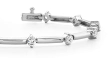 Load image into Gallery viewer, Starburst Solid Link Diamond Bracelet with 0.48 ct.(finished) 2.2mm - Luxury Time NYC