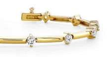 Load image into Gallery viewer, Starburst Solid Link Diamond Bracelet with 0.48 ct.(finished) 2.2mm - Luxury Time NYC