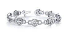 Load image into Gallery viewer, Stylish Circles Diamond Bracelet with 4.98 ct.(finished) 1.1mm, 4mm - Luxury Time NYC