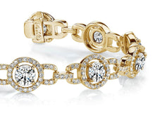 Load image into Gallery viewer, Stylish Circles Diamond Bracelet with 4.98 ct.(finished) 1.1mm, 4mm - Luxury Time NYC