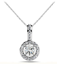 Load image into Gallery viewer, Stylish Diamond Circle Diamond Pendant with 0.34 ct.(finished) 1.1mm, 3.5mm - Luxury Time NYC