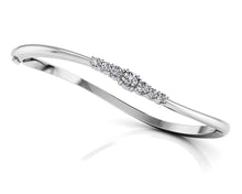 Load image into Gallery viewer, Stylish Seven Stone Diamond Bangle with 0.70 ct.(finished) 2.5mm, 3mm, 4mm - Luxury Time NYC