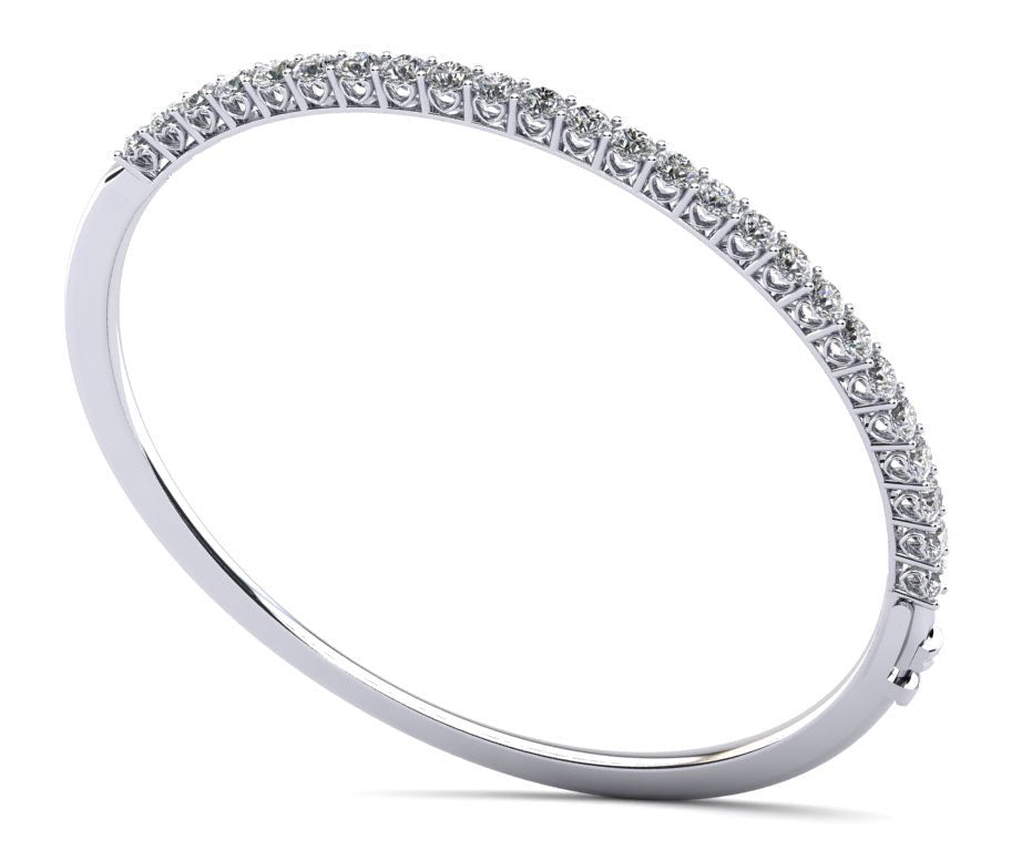 Stylish Sweetheart Bangle Diamond Bracelet with 2.88 ct.(finished) 3.1mm - Luxury Time NYC