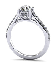 Load image into Gallery viewer, Sweetheart Embrace Diamond Ring Diamond with 0.73 ct. (0.50 ct. center diamond) - Luxury Time NYC