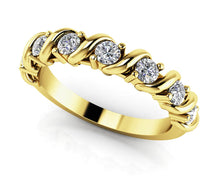 Load image into Gallery viewer, Swirl Diamond Anniversary Diamond Ring with 0.28 ct.(finished) 2.2mm - Luxury Time NYC