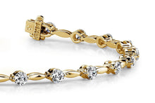 Load image into Gallery viewer, Teardrop Link Diamond Bracelet with 0.99 ct.(finished) 2mm - Luxury Time NYC