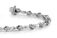 Load image into Gallery viewer, Teardrop Link Diamond Bracelet with 0.99 ct.(finished) 2mm - Luxury Time NYC