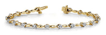 Load image into Gallery viewer, Teardrop Link Diamond Bracelet with 0.99 ct.(finished) 2mm - Luxury Time NYC