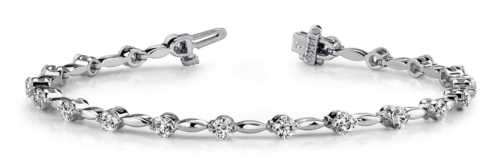 Teardrop Link Lab - Grown Diamond Bracelet with 3.99 ct.(finished) 3.8mm - Luxury Time NYC