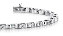 Load image into Gallery viewer, Tension Set Diamond Bracelet with 1.80 ct.(finished) 2.5mm - Luxury Time NYC