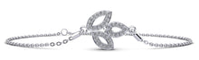 Load image into Gallery viewer, Three Leaf Diamond Adjustable Diamond Bracelet with 0.30 ct.(finished) 1.2mm - Luxury Time NYC