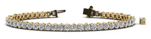 Load image into Gallery viewer, Three Prong Alternating Diamond Tennis Bracelet with 10.00 ct.(finished) 4mm - Luxury Time NYC