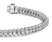 Load image into Gallery viewer, Three Row Diamond Scoop Link Bracelet Lab - Grown Diamond with 3.16 ct.(finished) 1.25mm, 2mm - Luxury Time NYC