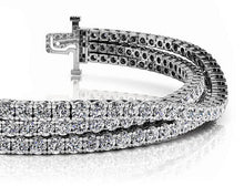 Load image into Gallery viewer, Three Rows Flexible Diamond Bracelet with 11.34 ct.(finished) 2.5mm - Luxury Time NYC