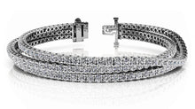 Load image into Gallery viewer, Three Rows Flexible Diamond Bracelet with 6.93 ct.(finished) 1.9mm - Luxury Time NYC