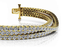 Load image into Gallery viewer, Three Rows Flexible Diamond Bracelet with 6.93 ct.(finished) 1.9mm - Luxury Time NYC