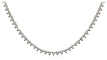 Load image into Gallery viewer, Three Stone Brilliance Diamond Necklace with 11.93 ct.(finished) 2.4mm - Luxury Time NYC