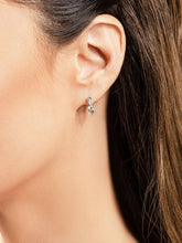 Load image into Gallery viewer, Three Stone Lab - Grown Diamond Hoop Earrings with 0.54 ct.(finished) 2.8mm - Luxury Time NYC