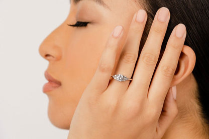 Tie The Knot Diamond Engagement Ring with 0.96 ct. (0.75 ct. center diamond) - Luxury Time NYC