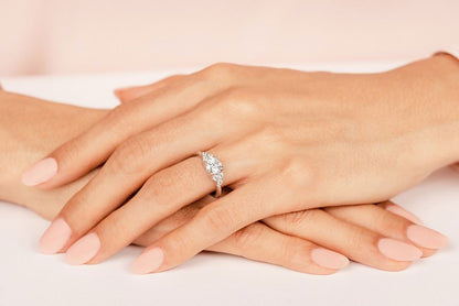 Tie The Knot Diamond Engagement Ring with 0.96 ct. (0.75 ct. center diamond) - Luxury Time NYC