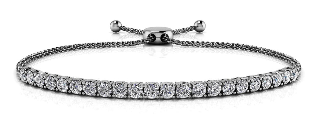 Timeless Dreams Adjustable Lab - Grown Diamond Bracelet with 2.88 ct.(finished) 3.5mm - Luxury Time NYC