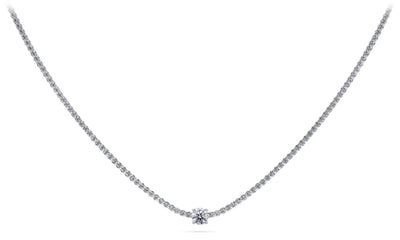 Timeless Dreams Brilliance Round Diamond Necklace with 6.23 ct.(finished) 2mm, 5.7mm - Luxury Time NYC