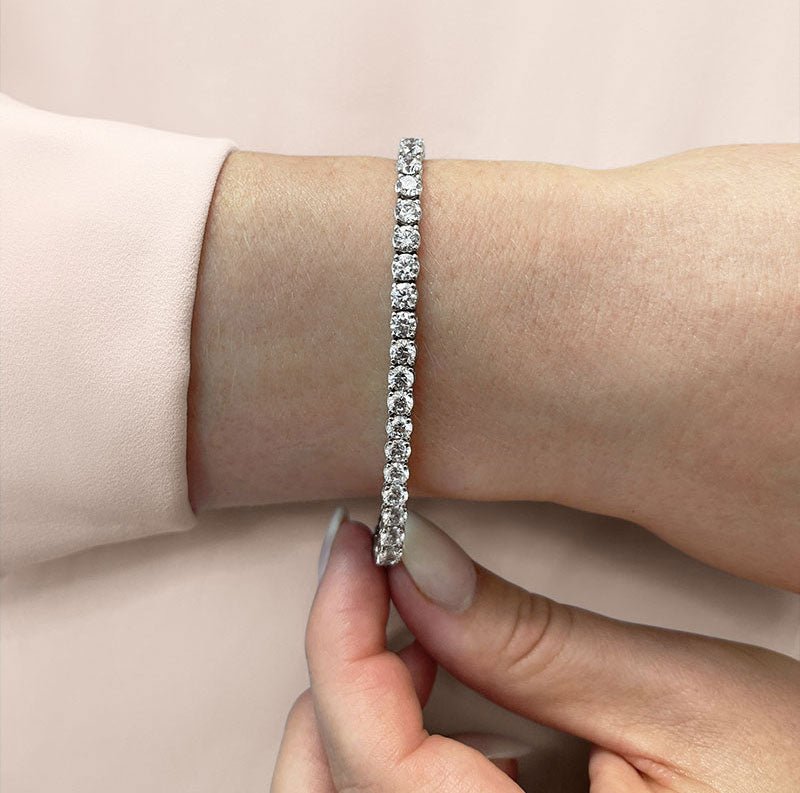 Timeless Dreams Diamond Tennis Bracelet with 10.92 ct.(finished) 4.1mm - Luxury Time NYC