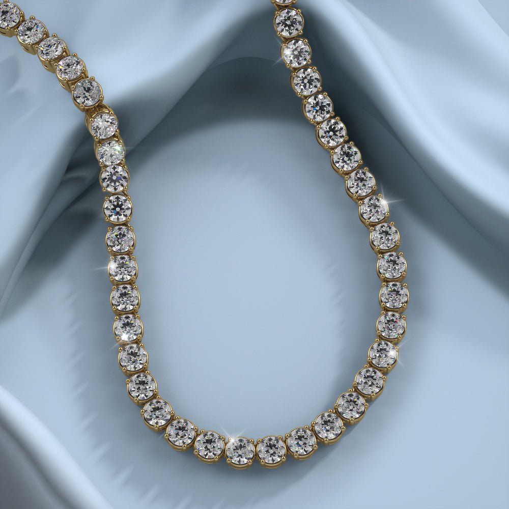 Timeless Dreams Riviera Lab - Grown Diamond Necklace with 8.58 ct.(finished) 2.5mm - Luxury Time NYC