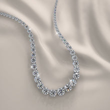 Load image into Gallery viewer, Timeless Dreams Tennis Diamond Necklace with 11.95 ct.(finished) - Luxury Time NYC