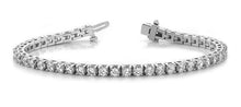 Load image into Gallery viewer, Timeless Four Prong Diamond Tennis Bracelet with 3.02 ct.(finished) 2.25mm - Luxury Time NYC