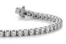 Load image into Gallery viewer, Timeless Four Prong Diamond Tennis Bracelet with 4.03 ct.(finished) 2.5mm - Luxury Time NYC