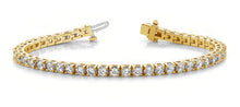 Load image into Gallery viewer, Timeless Four Prong Diamond Tennis Bracelet with 4.03 ct.(finished) 2.5mm - Luxury Time NYC