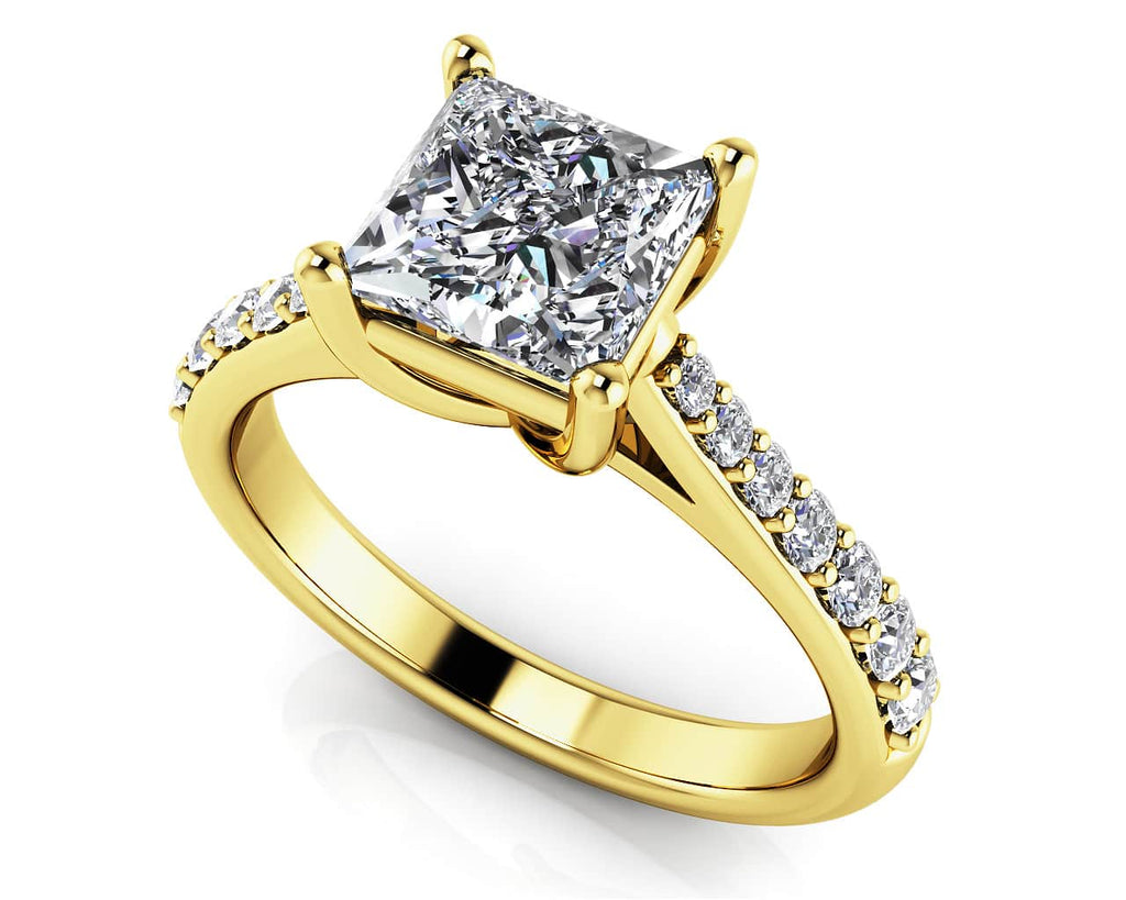 Timeless Princess Cut Lab - Grown Diamond Engagement Ring with 1.59 ct. (1.25 ct. center diamond) - Luxury Time NYC