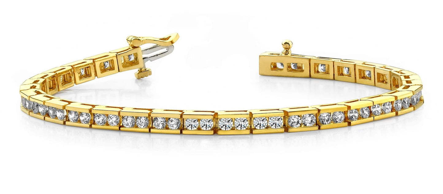 Timeless Roadway Diamond Tennis Bracelet with 2.77 ct.(finished) 2.0mm - Luxury Time NYC