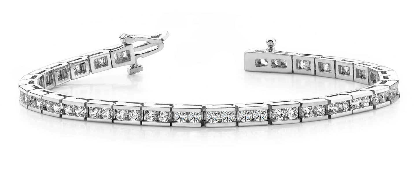 Timeless Roadway Diamond Tennis Bracelet with 2.77 ct.(finished) 2.0mm - Luxury Time NYC