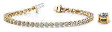 Load image into Gallery viewer, Timeless Three Prong Diamond Tennis Bracelet with 10.00 ct.(finished) 4.3mm - Luxury Time NYC